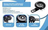 Banner - Bocina electrica impermeable universal de la moto 6V 110dB