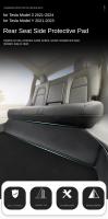 Protector De Asiento Trasero Para Tesla Modelo 3 Highland 2024 Y Modelo Y Almohadilla Protectora Antigolpes De Cuero TPU Completa - details 0