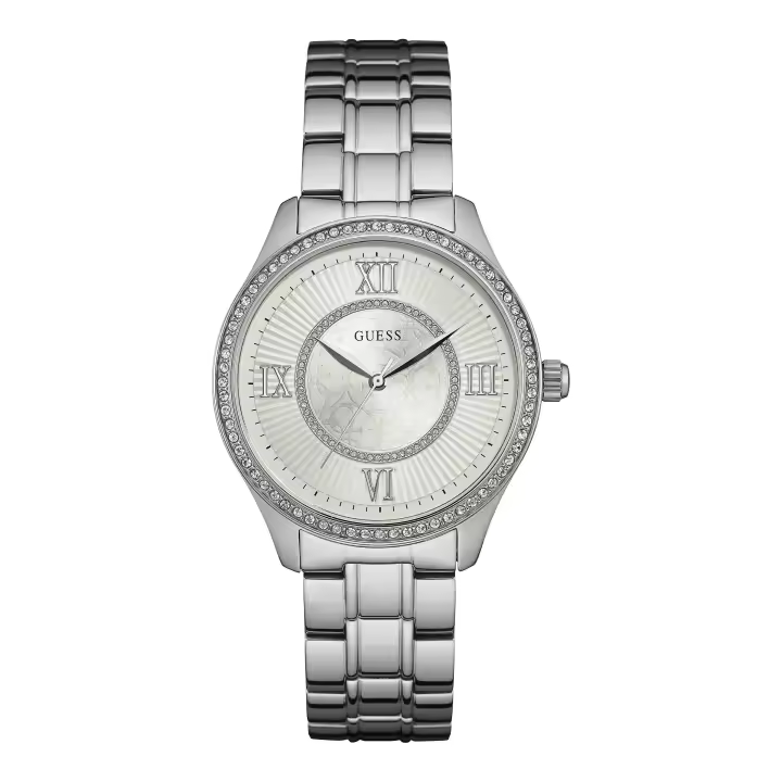 GUESS Reloj Analógico para Mujer de Cuarzo con Correa en Acero Inoxidable W0825L1 - 1