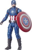 HASBRO - Figura Articulable Capitán América - Inspirado en la Película de Marvel - Mide 14cm - Incluye Accesorio - Para mayores de 4 años - details 0