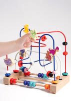 Juguetes Montessori Para Bebés Madera Dinosaurio Carrusel De Bolas Laberinto Educativo Para Niños Juego De Matemáticas Tema Animales Y Naturaleza - details 3
