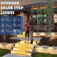 Luces Solares Para Pared 2-8PCS Luz De Escalera Impermeable Para Jardín Patio Camino Y Valla Luz LED Moderna Auto-Contenida - details 1