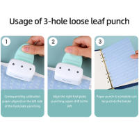 Pulverizador De Agujeros Estándar Para Papel A5 A6 A7 Hoja Suelta 3 Agujeros De 4mm Máquina De Encuadernación DIY Scrapbooking Planificador - details 9