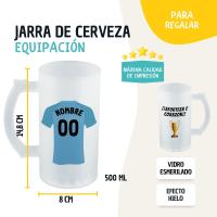 DEREGALOOS Jarra de Cerveza de Fútbol Personalizada del R.C. Celta de Vigo para forofos y aficionados - details 1