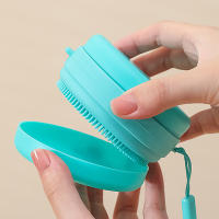 Cepillo De Baño Portátil Con Estuche De Jabón Y Esponja De Silicona Cepillo De Masaje Para El Cuerpo Y Pelo Herramienta De Limpieza Personalizada - details 5