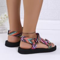 SP Nuevas sandalias de Playa de estil étnico con Velcro y Suela Gruesa de verano a juego para Mujer Talla 43. - details 6
