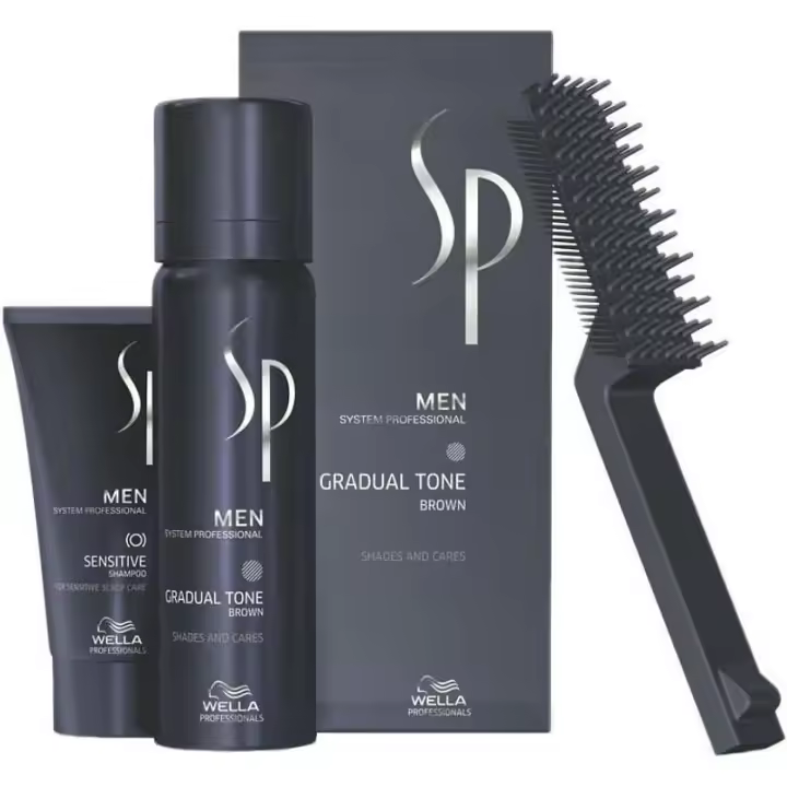 Wella SP Men Gradual Tone Brown Pigment - Tinte Capilar Anti-Canas para Hombres - 60 ml - 1