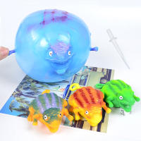 Bola De Aire Infantil Dinosaurio Divertida Antiestrés Juguete Deportivo Para Fiestas Y Juegos Regalo Para Niños Tamaño 10cm - details 1
