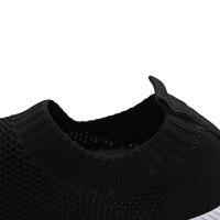 Zapatillas De Mujer 2024 Primavera Para Caminar Comodidad Respirables Zapatillas Planas De Nieve De Lana Tejida Casual Zapatillas De Correr Para Adultos - details 3