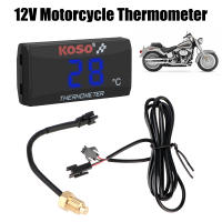 Medidor De Temperatura Para Tanque De Agua 0-120°C Monitor Con Indicadores Rojo Y Azul Advertencia Termómetro Para Motocicleta Con Sensores Universal - details 0