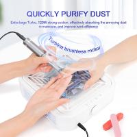Extracorredor De Uñas Sin Escobillas 120W Con Filtro De Super Succión Bajo Ruido Para Manicura Aspiradora De Polvo De Uñas Con Filtro - details 4