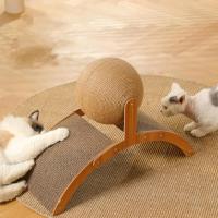 Juguete De Agarre Para Gatos De Madera Resistentes Al Desgaste Con Tablero De Rasguño Sisal Bola De Juguete Para Uñas De Gatos - details 4