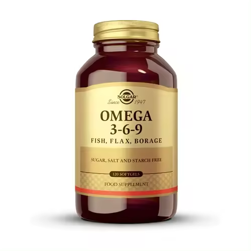 SOLGAR OMEGA 3-6.9 PESCADO, LINO Y BORRAJA 60  PERLAS - 1