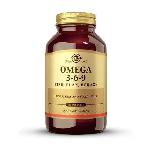 SOLGAR OMEGA 3-6.9 PESCADO, LINO Y BORRAJA 60  PERLAS - 1