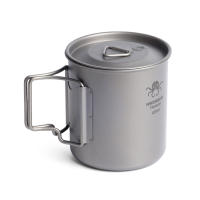 Taza De Titanio 420ml Con Manijas Plegables Para Camping Pesca Senderismo. Vaso Ligero De Agua Para Mochilas - details 11