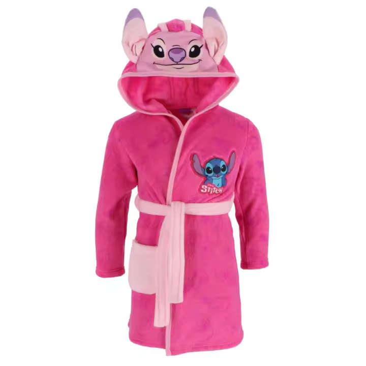 Bata Polar con Cinturón para Niña y Niño, 2 Modelos STITCH - ¡Mantén a tus peques abrigados y a la moda con esta bata polar! - 1