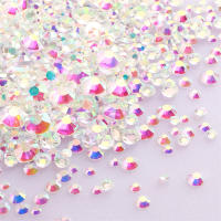1440Pcs Cristales De Vidrio AB Para Arte De Uñas DIY Tamaños Mixtos Adhesivo Negro Rhinestones Redondos Para Decoración De Uñas - details 17