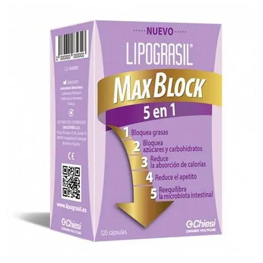 Lipograsil Max Block 5 En 1 120 Cápsulas - 1