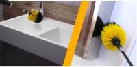 Set De 3 Accesorios De Cepillo Para Taladro Limpieza De Baño Ducha Azulejos Piso Con Broca De Microfibra Para Escobillas De Limpieza - details 3