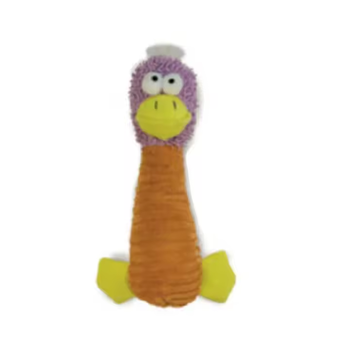 Arquivet Juguete Peluche Patito para Perros - Material Resistente y Duradero - 27 Cm - Color Naranja - 1