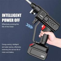 Portátil 21V Pistola de agua para el lavado de coches 700W de alta potencia 30Bar de alta presión Boquilla doble + pulverizador de espuma Pistola de agua inalámbrica multifunción de alta presión para el lavado de coches - details 2