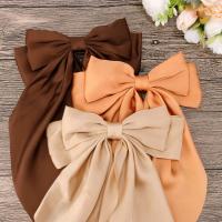 3Pcs Clip Para El Cabello Elegante De Lazo Grande En Satén Para Mujer Accesorios De Cabello Simples Y Solos Barretas De Moda - details 7
