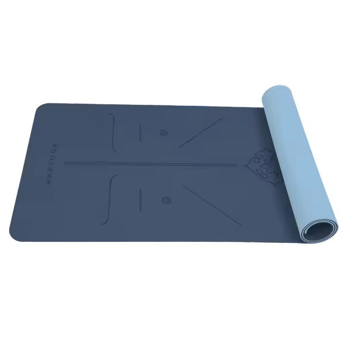 MAXYOGA® Esterilla para Yoga con Sistema de Alineación del Cuerpo V2 - Ecológica y Antideslizante - 1