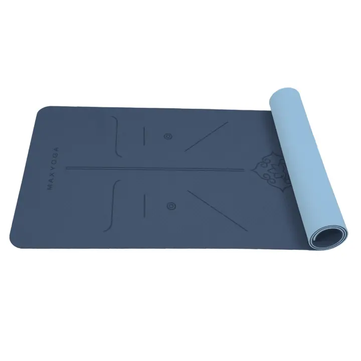 MAXYOGA® Esterilla para Yoga con Sistema de Alineación del Cuerpo V2 - Ecológica y Antideslizante - 1
