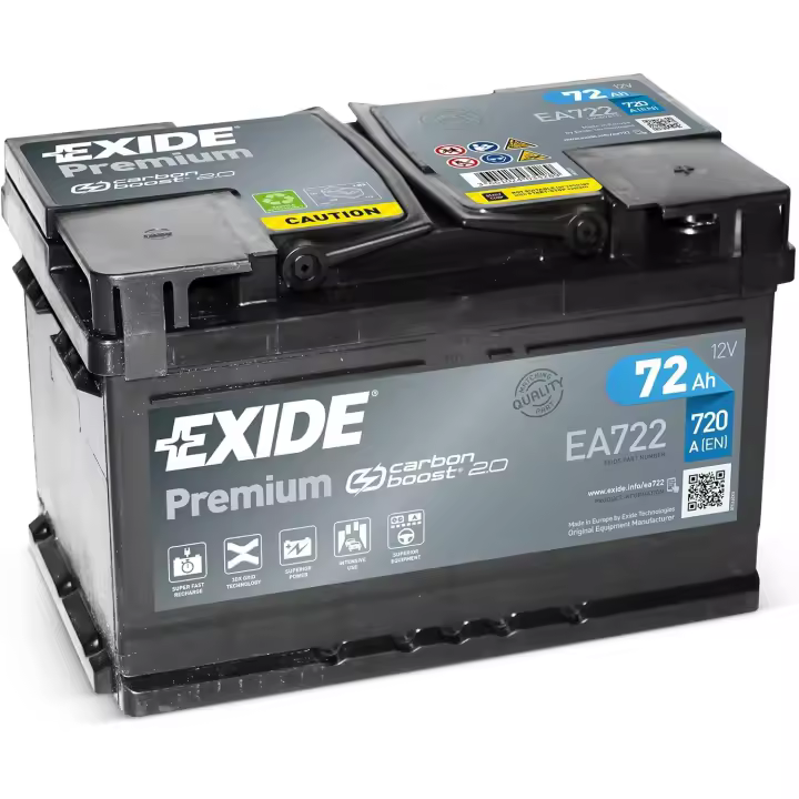 Exide EA722-LB3 Batería de Arranque 12V - 1