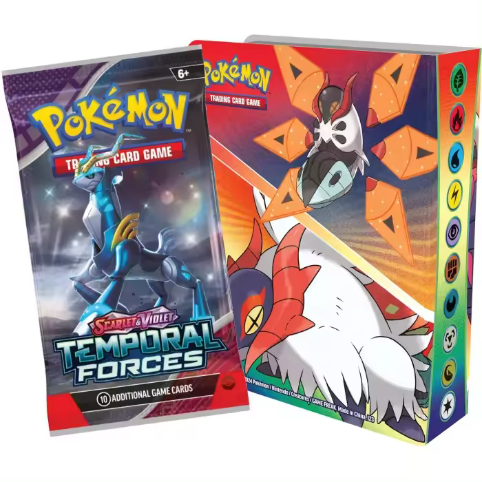 Mini Portafolio + Sobre Temporal Forces - Inglés - Cartas Pokemon Originales Tcg - 1