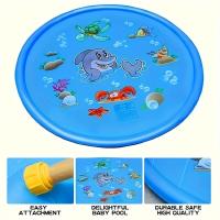 Alfombra De Juego Para Niños 100cm Inflable Sprinkler De Agua Para Playa Juguete De Jardín Piscina Infantil Alfombra De Baño - details 1
