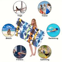 Toalla De Playa Grande De Tortuga Marítima Ultra Suave Y Rápida Secado Toallas De Baño Para Natación Yoga Viaje Camping - details 2