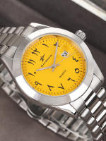 Reloj De Pulsera De Cuarzo Para Hombre 2024 Reloj De Moda De Negocios Casual De Acero Inoxidable Plateado Clásico De Alta Calidad Con Marcadores Arábigos Y Calendario Completo - details 8