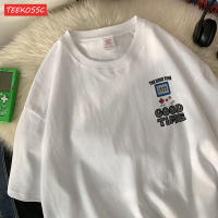 Camiseta De Algodón Transpirable Para Hombre Con Estampado De Consola De Juegos Patatas Fritas Y Cola Camiseta Casual De Verano Sin Capucha - details 11