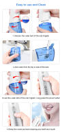 INSMART Aparato De Limpieza Oral Portátil IPX7 Impermeable Carga Recargable 4 Modos Limpieza Dental Mano Herramienta De Jetable - details 4