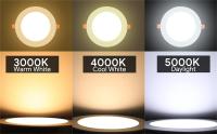 Foco empotrado LED, 5W extra plano empotrado en el techo equivalente a 50W incandescente, blanco cálido 3000K, para baño, sala de estar, juego de 6 - details 2