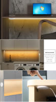 Tira De LED COB Neón USB 5V Con Interruptor De Toque Penetrable Para Iluminación De Armarios De Cocina Luz De Tapa Dimmable Resistente Al Agua 320 LEDs/m 3000K-6500K - details 5