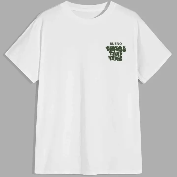 Camiseta De Verano Para Hombre 2025 Moda Respirable Con Estampado De Letras Cuello Redondo Manga Corta Casual Deportiva Para La Calle - 1