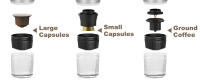 Cafetera Portátil, Cafetera Espresso Eléctrica Portátil 3 en 1 Recargable con Pantalla Digital de Temperatura para Cápsulas Pequeñas o Grandes y Café Molido, Ideal para Oficina, Viajes y Camping. - details 9
