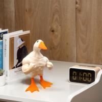 Llavero magnético de pato ganso, adorno de estatua de pato magnético, llavero magnético divertido de pato musculoso, accesorios de escritorio kawaii, adorno de mesa para habitación y oficina - details 3