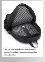 Mochila Unisex Casual De Gran Capacidad Impermeable Con Capa De Computadora Para Viajes Al Aire Libre Materiales Oxford Y Poliéster - details 14