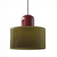 Colgante De Vidrio Moderno Nórdico Para Dormitorio Y Barra De Restaurante Luz Pendente Simples Atmosfera E27 Soporte De Montaje - details 1