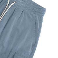 Pantalones cortos de trabajo multibolsillos estilo americano para hombre, informales, ajustados, con cordón, de verano - details 14