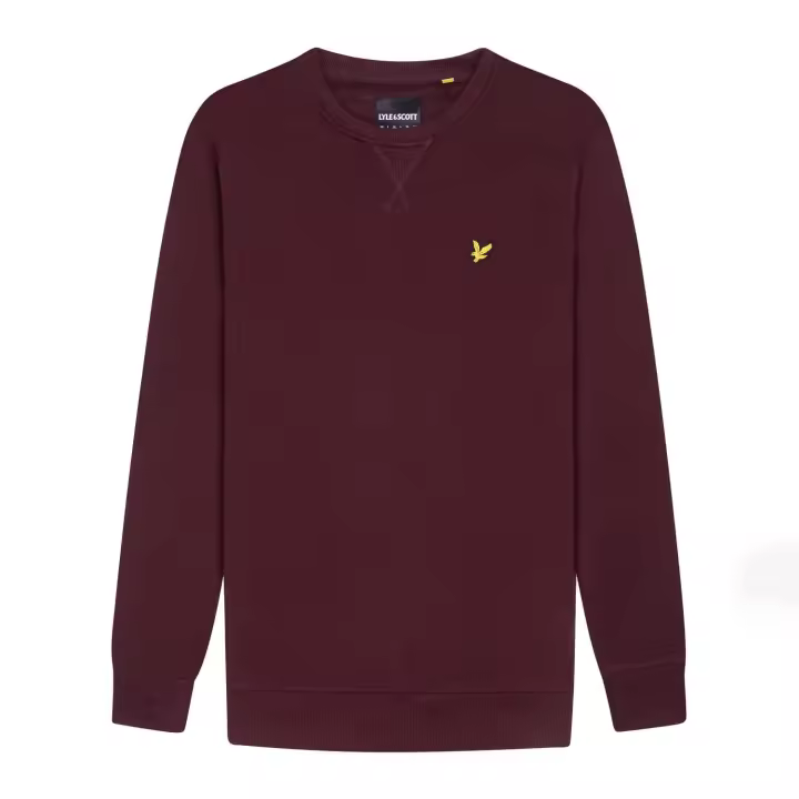 Lyle & Scott Men's Crew Neck Sweatshirt - Burgundy - 1
