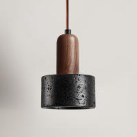 Lámpara Colgante Minimalista De Piedra Negra Para Dormitorio Estilo Nórdico Diseñador Personalidad Para Restaurante Y Bar - details 6