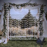 Luces De Cadena LED Para Cortinas Exterior Solar Jardín Pavilion Ventana Decoración De Fiesta De Boda De Navidad De Ramadán Luz Colgante De Vacaciones - details 1