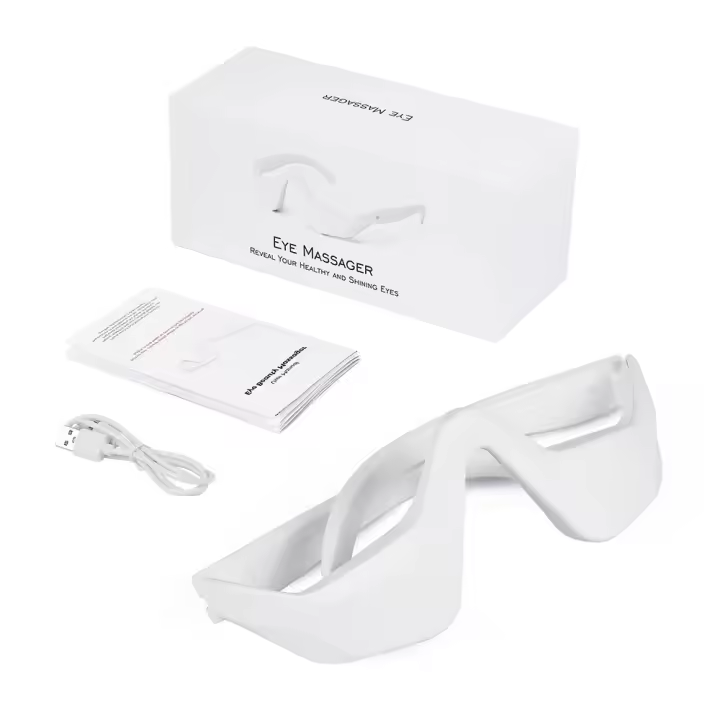 Gafas De Masaje Electrónico Para Ojos Terapia De Luz Roja EMS Alivio De La Fatiga Ocular Instrumento De Belleza Para Relax Y Reducción De Bags Y Círculos Oscuros - 1