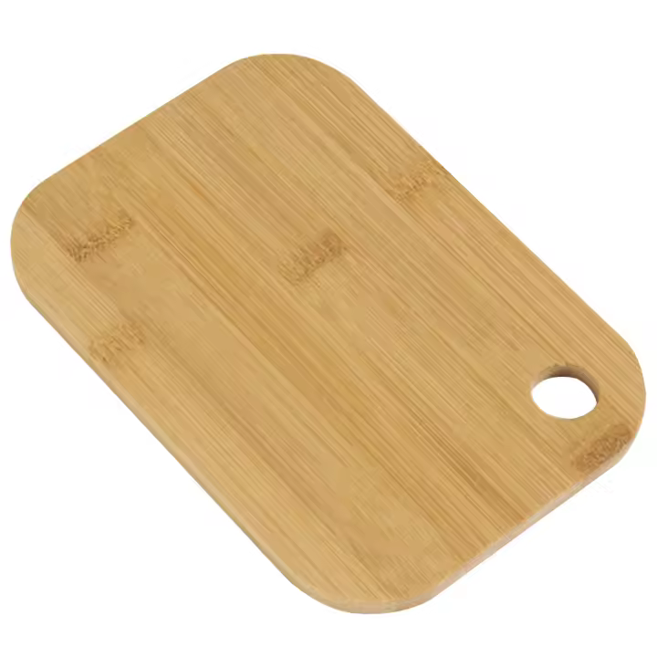 Pequeño Tablero De Cortar Portátil Con Agujero Reutilizable Multipropósito Para Camping Y Cocina Suministros De Madera/Bambú - 1