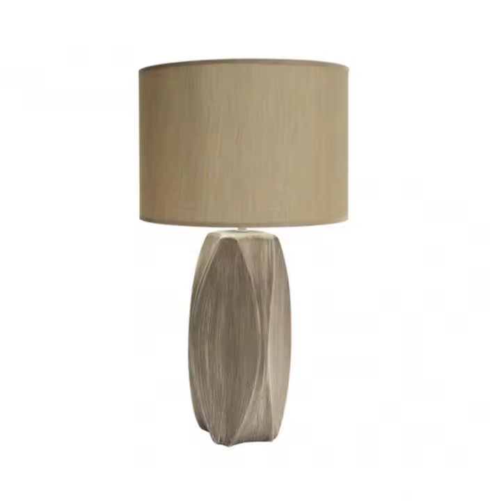 FABRILAMP 160871039 | Sobremesa Ceramica Cox 1xe27 Arena Pantalla Beis 54,2x30x30 Cm - 1