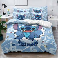 Cubierta De Edredón De Poliéster 100% Con Diseño De Stitch Dibujado En La Cama Para Dormitorio Sin Fundas Para Almohadas Ni Edredón Incluidos - details 1
